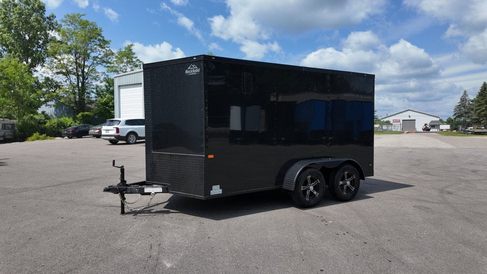 7 x 12 TA Enclosed Trailer - Black Out Package - .080 Polycore - Semi Screwless - Enclosed - Stryker Dealership Group