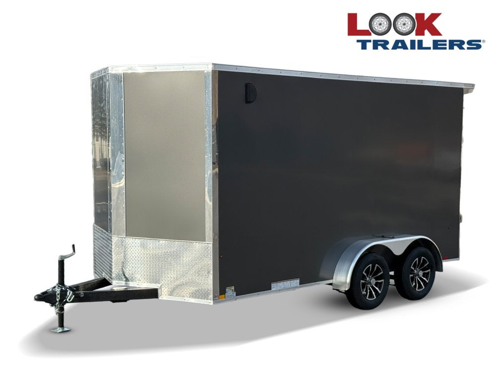 7 x 14 Look Trailers ST DLX Flat Top V Nose Enclosed Trailer - (2) 3.5k lb Axles - Enclosed - Stryker Dealership Group