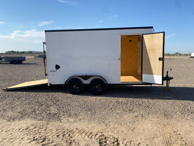 7 x 14 Outback DLX Flat Top V Nose (2) - 3500 lbs Axles - Enclosed - Stryker Dealership Group