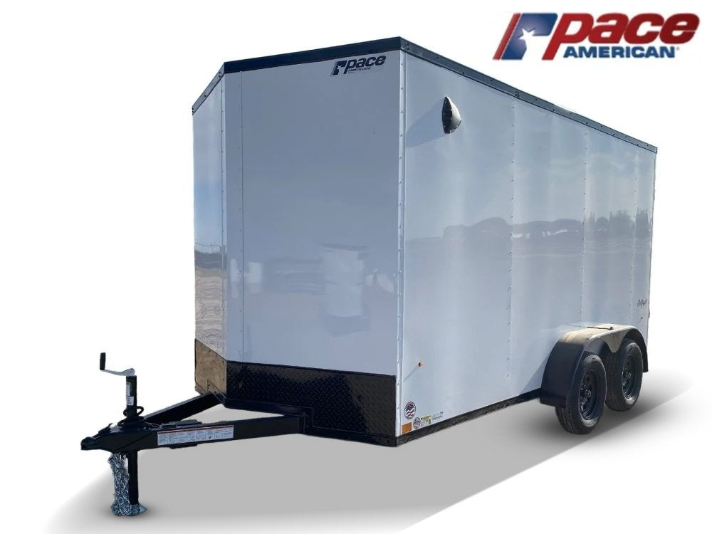 7 x 14 Outback DLX Flat Top V Nose (2) - 3500 lbs Axles - Enclosed - Stryker Dealership Group