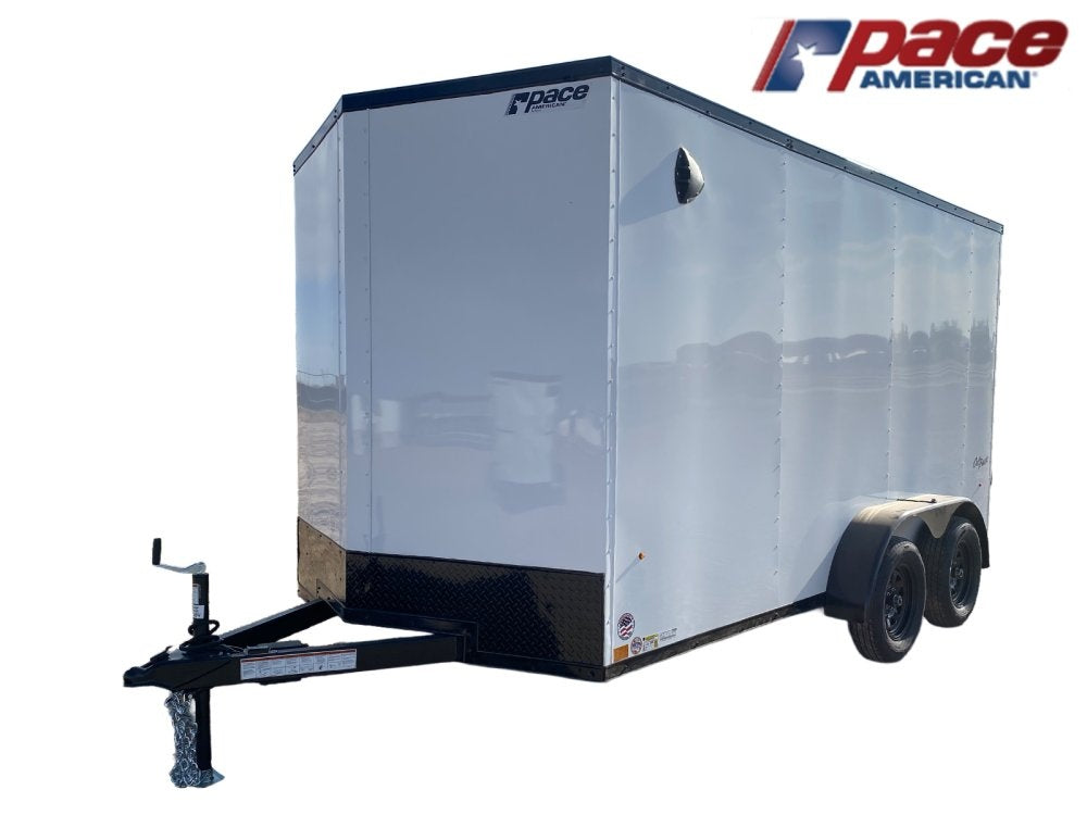 7 x 14 Outback DLX Flat Top V Nose (2) - 3500 lbs Axles - Enclosed - Stryker Dealership Group