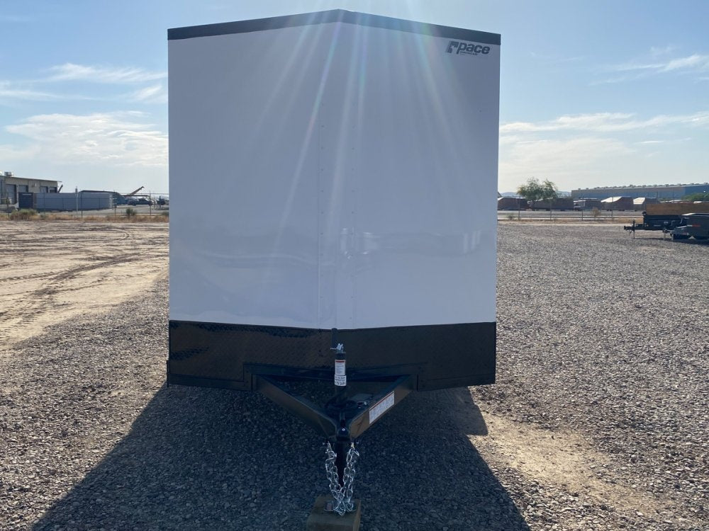 7 x 14 Outback DLX Flat Top V Nose (2) - 3500 lbs Axles - Enclosed - Stryker Dealership Group