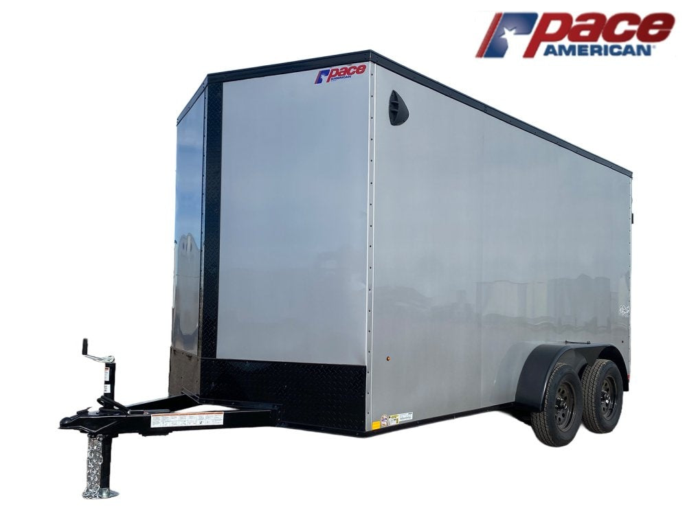 7 x 14 Outback DLX Flat Top V Nose (2) - 3500 lbs Axles - Enclosed - Stryker Dealership Group