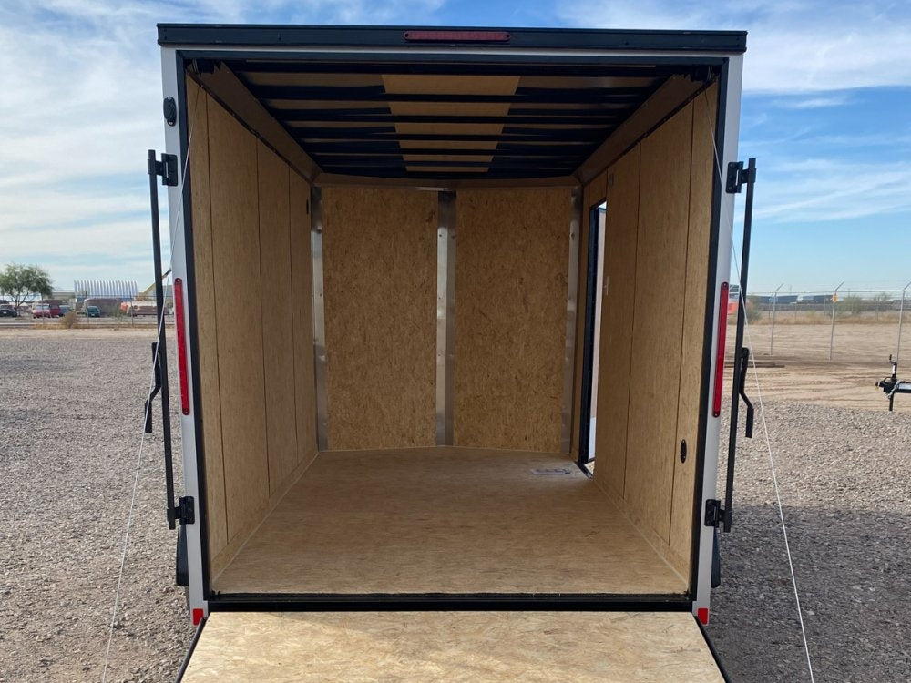 7 x 14 Outback DLX Flat Top V Nose (2) - 3500 lbs Axles - Enclosed - Stryker Dealership Group