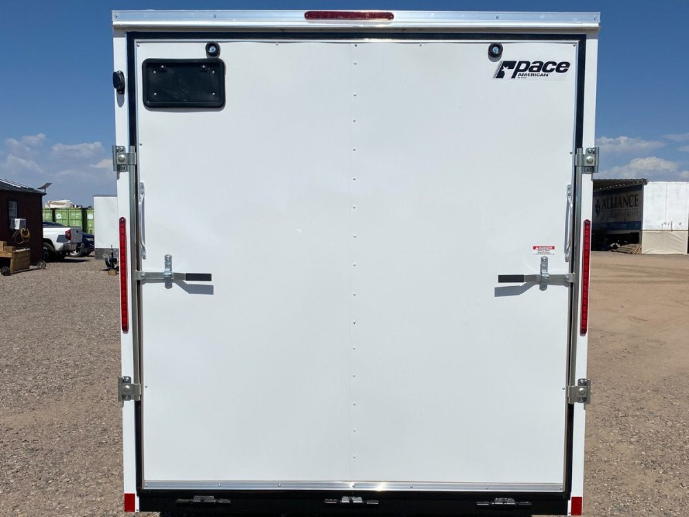 7 x 14 Outback DLX Flat Top V Nose (2) - 3500 lbs Axles - Enclosed - Stryker Dealership Group