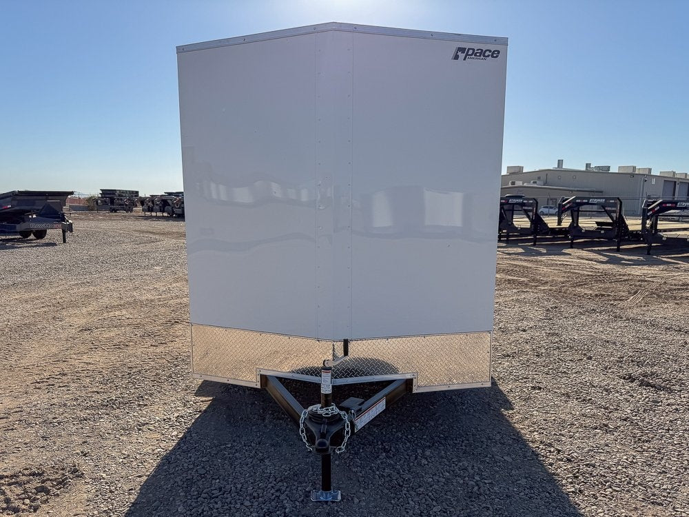 7 x 14 Outback DLX Flat Top V Nose (2) - 3500 lbs Axles - Enclosed - Stryker Dealership Group