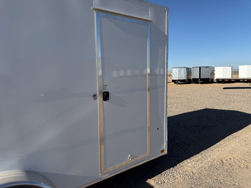 7 x 14 Outback DLX Flat Top V Nose (2) - 3500 lbs Axles - Enclosed - Stryker Dealership Group