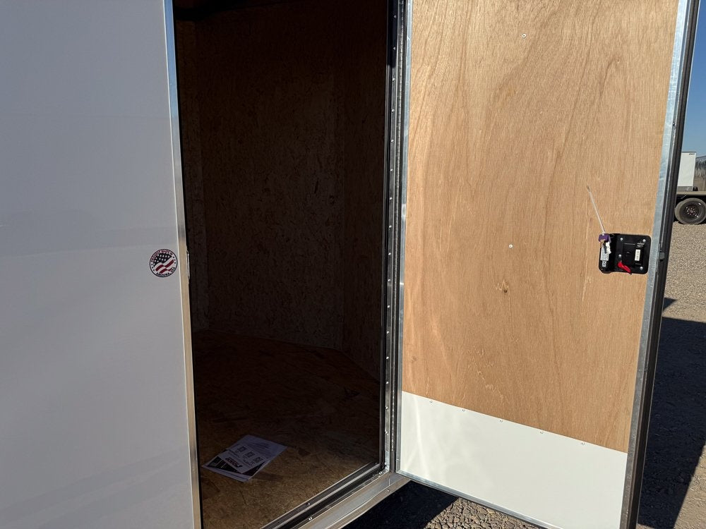 7 x 14 Outback DLX Flat Top V Nose (2) - 3500 lbs Axles - Enclosed - Stryker Dealership Group