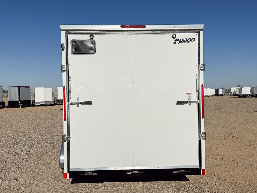 7 x 14 Outback DLX Flat Top V Nose (2) - 3500 lbs Axles - Enclosed - Stryker Dealership Group