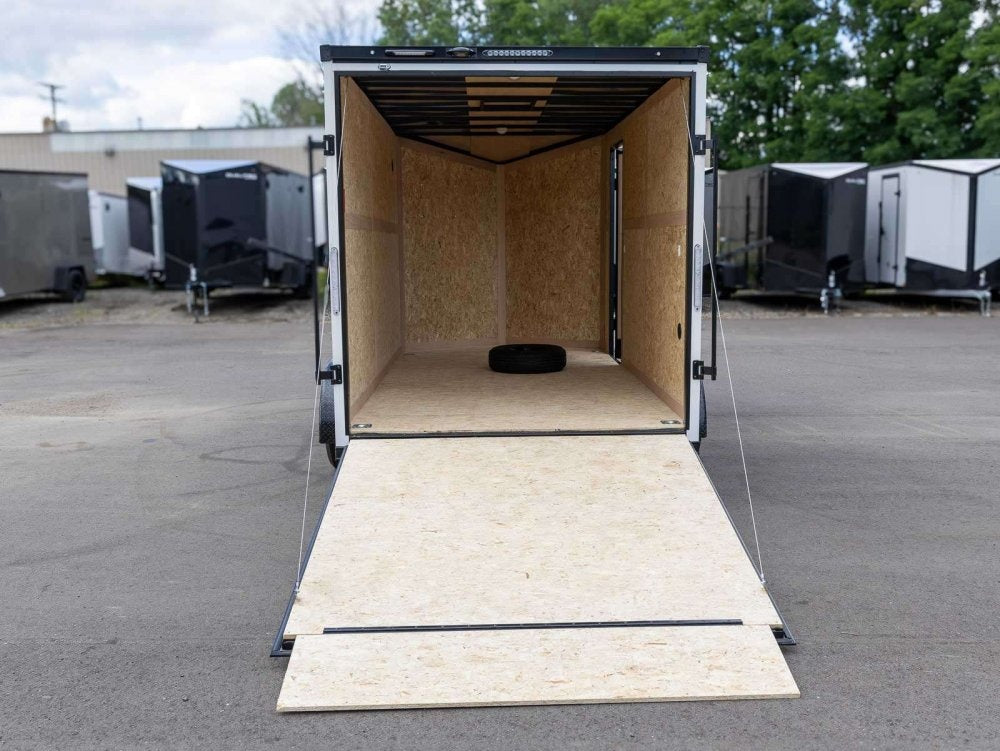 7 x 14 Qualitec Yukon Series TA (2) 3.5k Axles 84" Interior Height +Black Out Package + UTV Steel Pa - Enclosed - Stryker Dealership Group