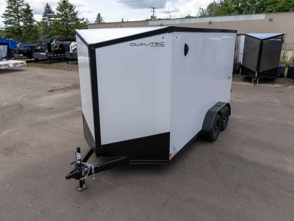 7 x 14 Qualitec Yukon Series TA (2) 3.5k Axles 84" Interior Height +Black Out Package + UTV Steel Pa - Enclosed - Stryker Dealership Group