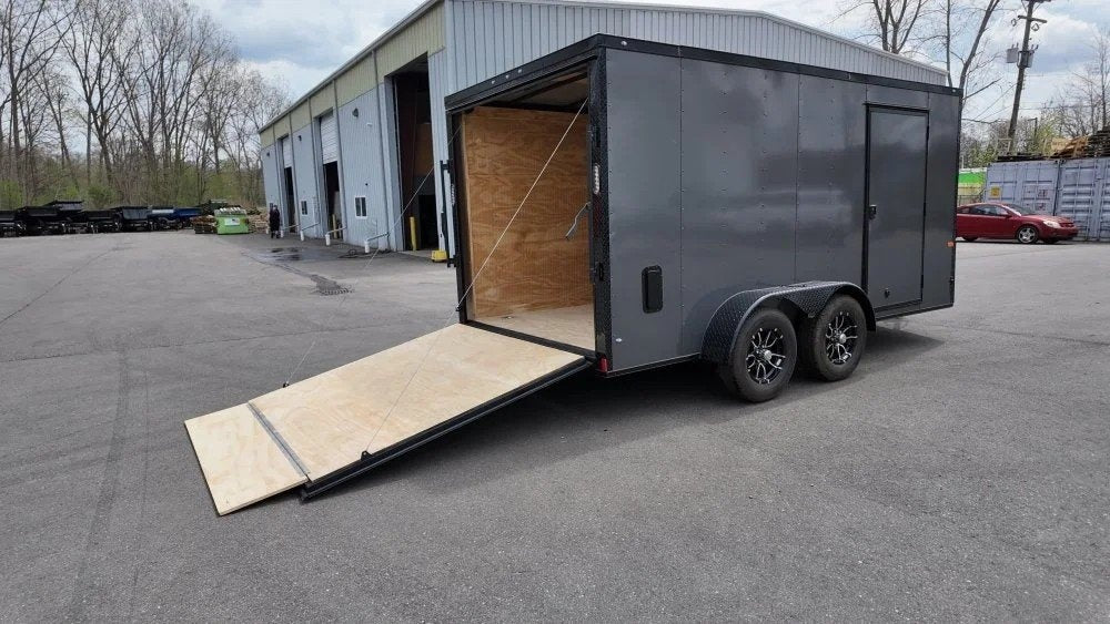 7 x 14 TA Enclosed Trailer - Black Out Package - .080 Polycore - Enclosed - Stryker Dealership Group