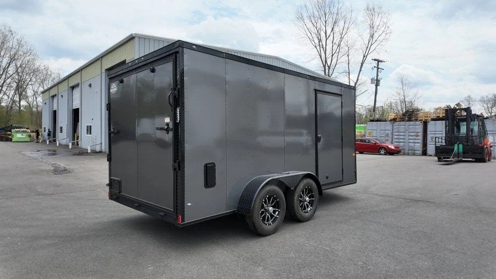 7 x 14 TA Enclosed Trailer - Black Out Package - .080 Polycore - Enclosed - Stryker Dealership Group