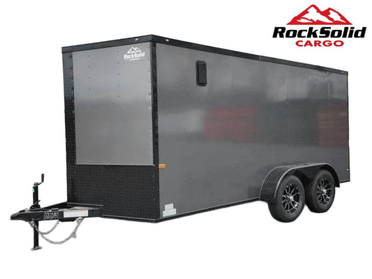 7 x 14 TA Enclosed Trailer - Black Out Package - .080 Polycore - Enclosed - Stryker Dealership Group