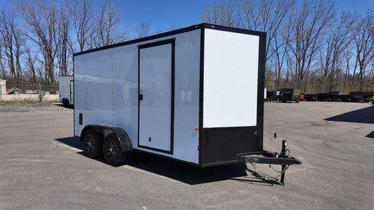 7 x 14 TA Enclosed Trailer - Black Out Package - .080 Polycore - 7' Interior - Enclosed - Stryker Dealership Group