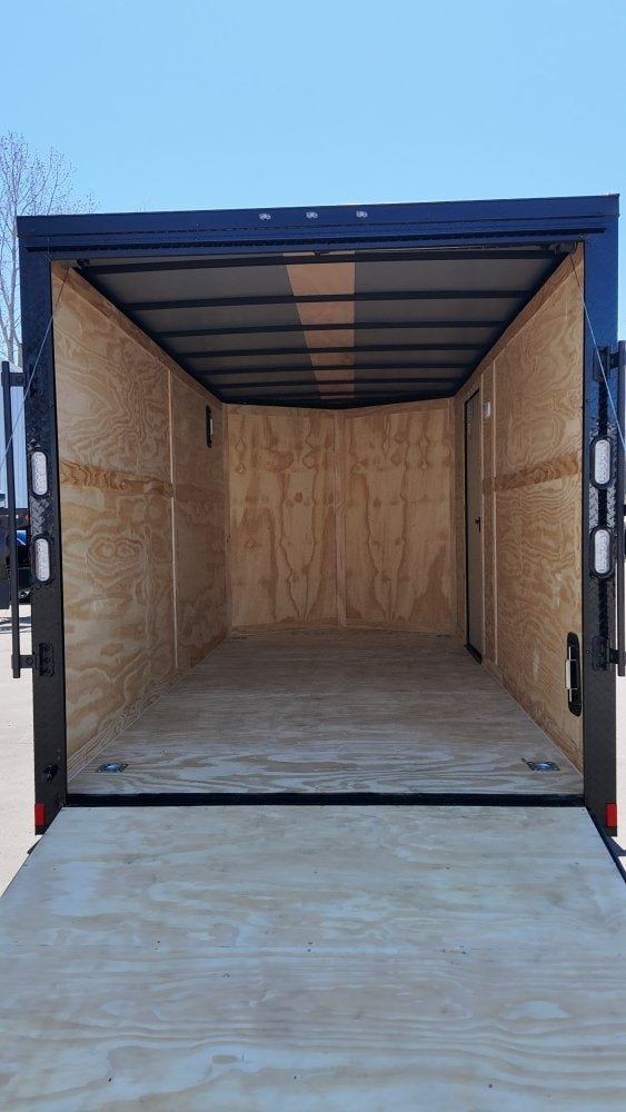 7 x 14 TA Enclosed Trailer - Black Out Package - .080 Polycore - 7' Interior - Enclosed - Stryker Dealership Group