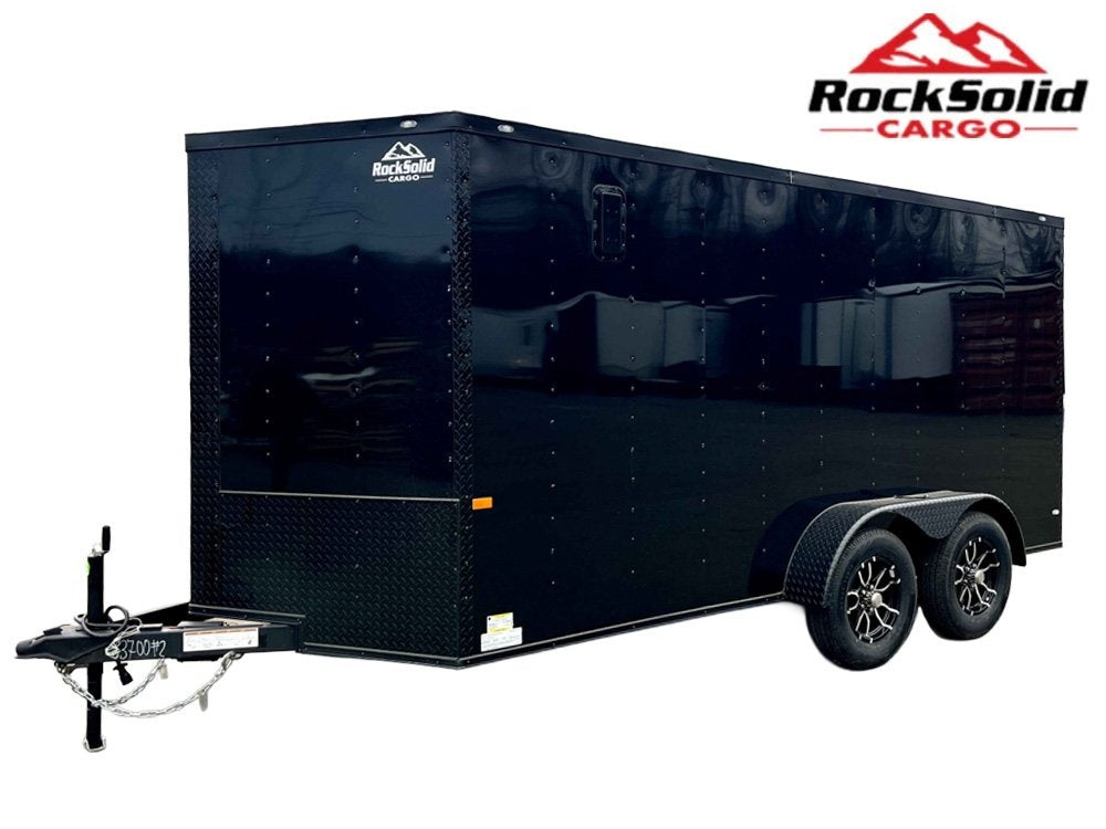 7 x 14 TA Enclosed Trailer - Black Out Package - .080 Polycore - 7' Interior - Enclosed - Stryker Dealership Group