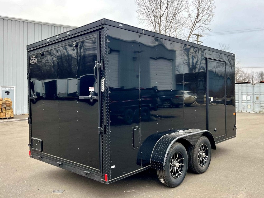 7 x 14 TA Enclosed Trailer - Black Out Package - .080 Polycore - 7' Interior - Enclosed - Stryker Dealership Group