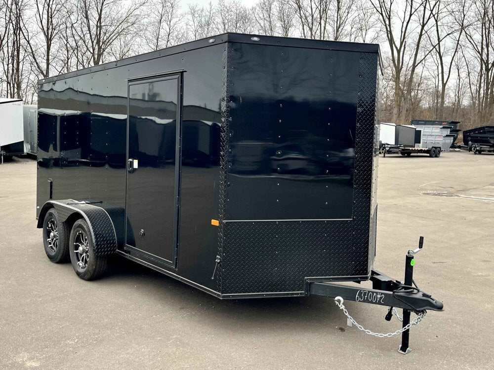 7 x 14 TA Enclosed Trailer - Black Out Package - .080 Polycore - 7' Interior - Enclosed - Stryker Dealership Group