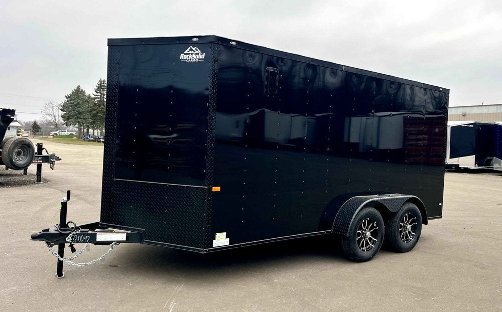7 x 14 TA Enclosed Trailer - Black Out Package - .080 Polycore - 7' Interior - Enclosed - Stryker Dealership Group