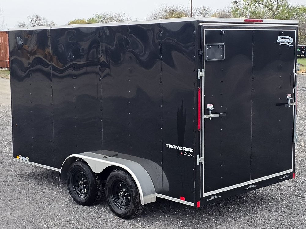 7' x 14' Traverse DLX Flat Top V Nose (2) - 3500 lb Axle - Enclosed - Stryker Dealership Group
