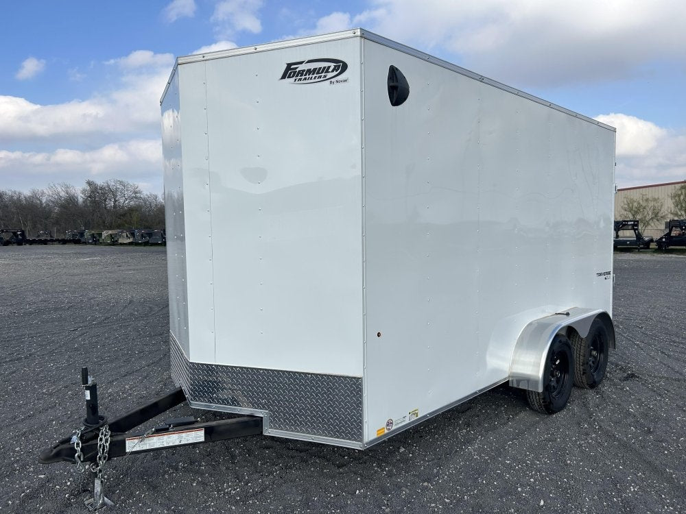 7' x 14' Traverse DLX Flat Top V Nose (2) - 3500 lb Axle - Enclosed - Stryker Dealership Group