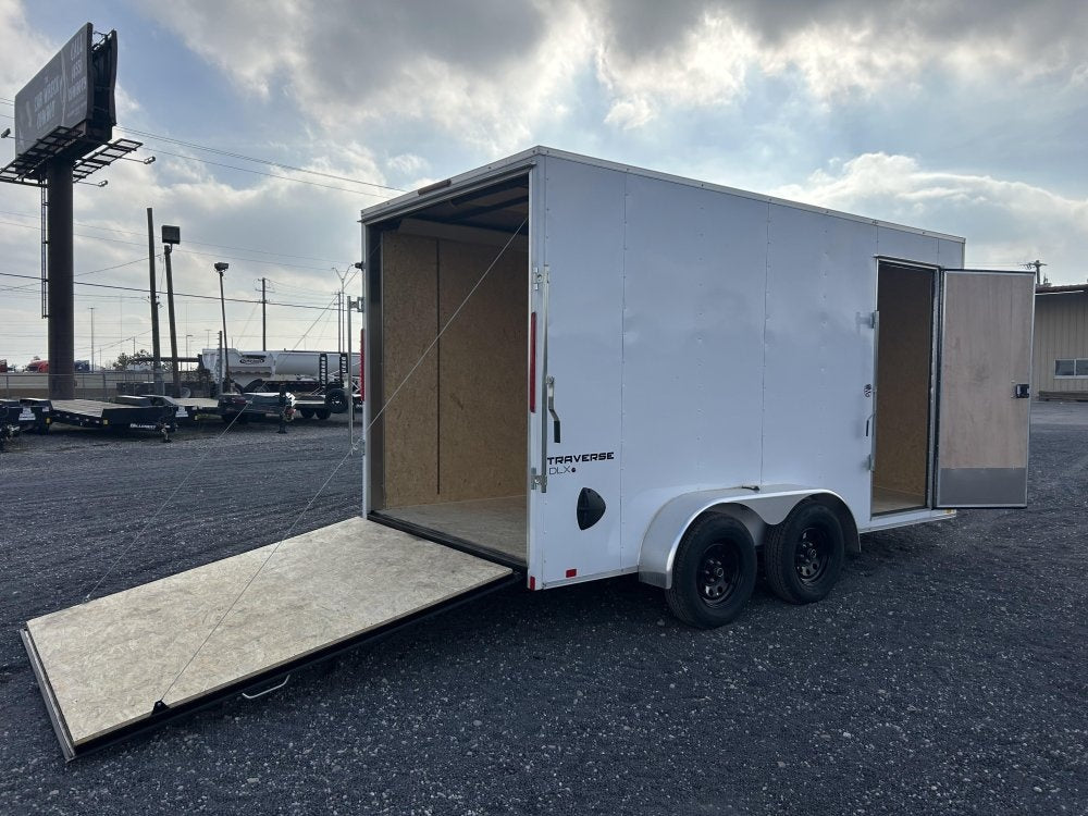 7' x 14' Traverse DLX Flat Top V Nose (2) - 3500 lb Axle - Enclosed - Stryker Dealership Group