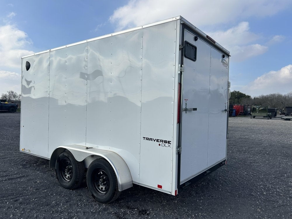 7' x 14' Traverse DLX Flat Top V Nose (2) - 3500 lb Axle - Enclosed - Stryker Dealership Group