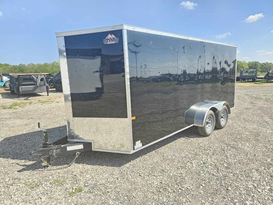 7 x 16 Enclosed (2) 3.5k Axles 84" Interior Height +.080 Siding +Therma Cool Ceiling +LED Lights - Enclosed - Stryker Dealership Group