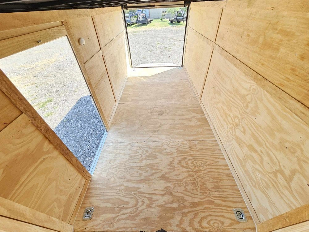 7 x 16 Enclosed (2) 3.5k Axles 84" Interior Height +.080 Siding +Therma Cool Ceiling +LED Lights - Enclosed - Stryker Dealership Group