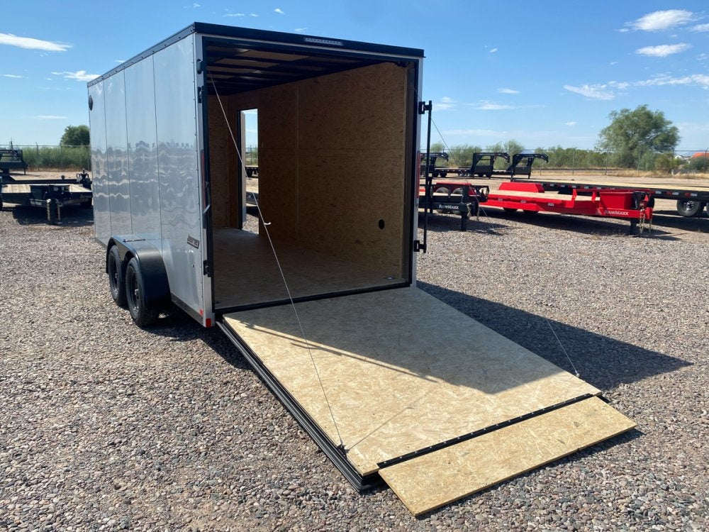 7 x 16 Journey SE Flat Top Sloped V Nose (2) 3500 lbs Axles - Enclosed - Stryker Dealership Group