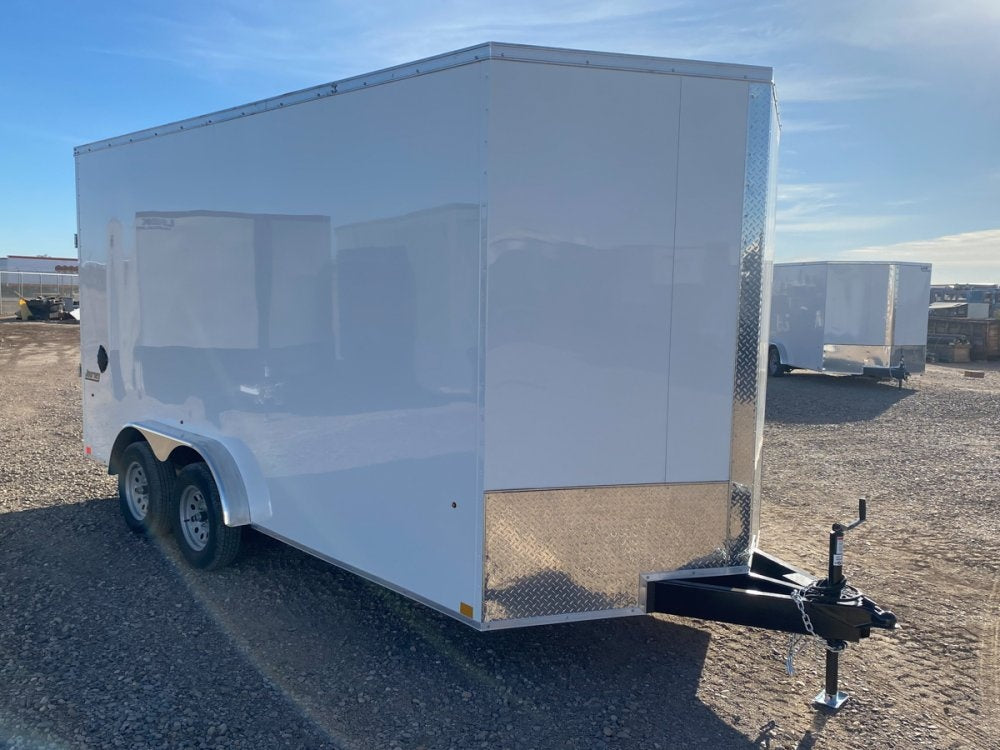 7 x 16 Journey SE Flat Top Sloped V Nose (2) 3500 lbs Axles - Enclosed - Stryker Dealership Group