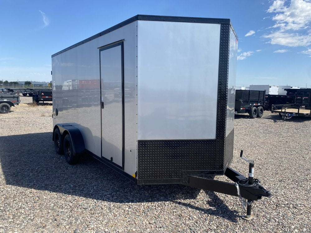 7 x 16 Journey SE Flat Top Sloped V Nose (2) 5000 lbs Axles - Enclosed - Stryker Dealership Group