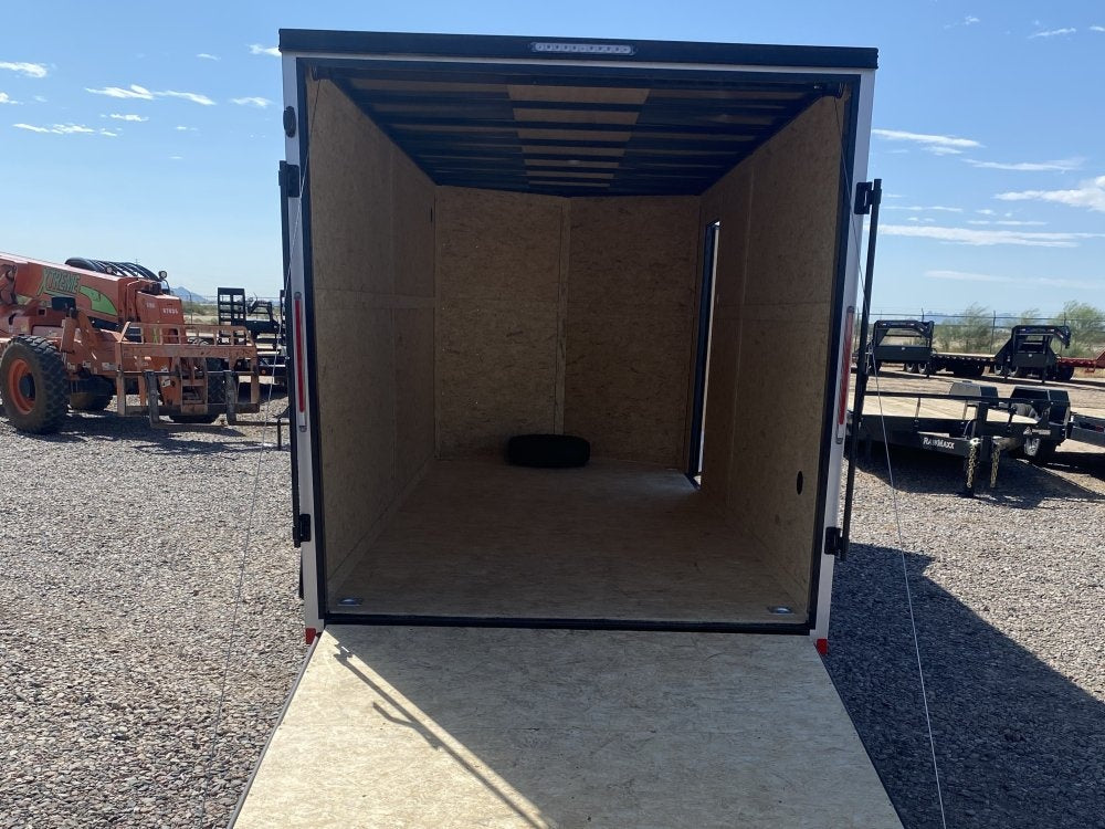 7 x 16 Journey SE Flat Top Sloped V Nose (2) 5000 lbs Axles - Enclosed - Stryker Dealership Group