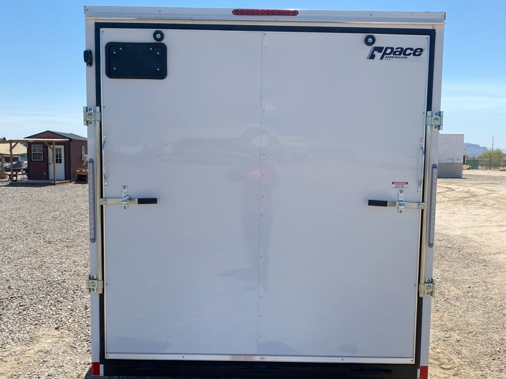 7 x 16 Outback DLX Flat Top V Nose (2) - 3500 lbs Axles - Enclosed - Stryker Dealership Group