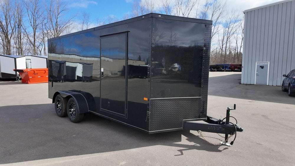 7 x 16 TA Enclosed Trailer - Black Out Package - .080 Polycore - Enclosed - Stryker Dealership Group