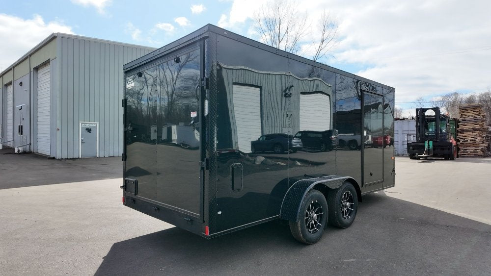 7 x 16 TA Enclosed Trailer - Black Out Package - .080 Polycore - Enclosed - Stryker Dealership Group