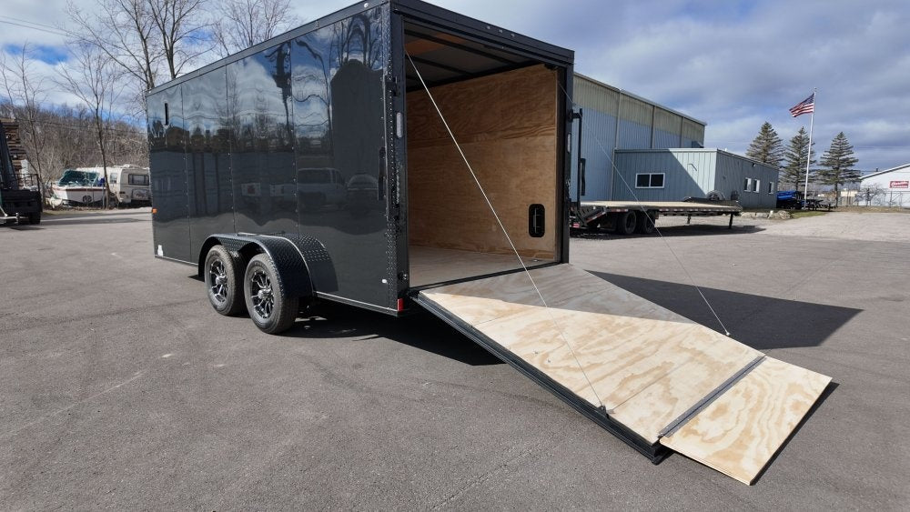 7 x 16 TA Enclosed Trailer - Black Out Package - .080 Polycore - Enclosed - Stryker Dealership Group