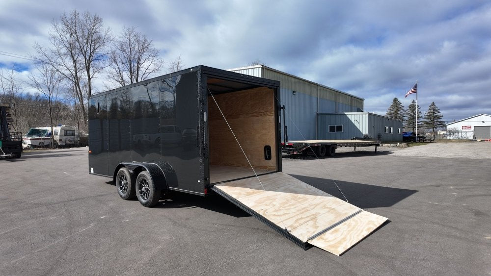 7 x 16 TA Enclosed Trailer - Black Out Package - .080 Polycore - Enclosed - Stryker Dealership Group