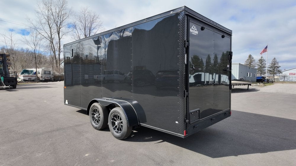 7 x 16 TA Enclosed Trailer - Black Out Package - .080 Polycore - Enclosed - Stryker Dealership Group