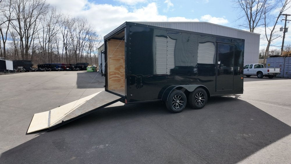 7 x 16 TA Enclosed Trailer - Black Out Package - .080 Polycore - Enclosed - Stryker Dealership Group