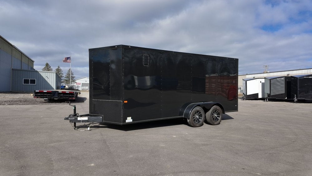 7 x 16 TA Enclosed Trailer - Black Out Package - .080 Polycore - Enclosed - Stryker Dealership Group