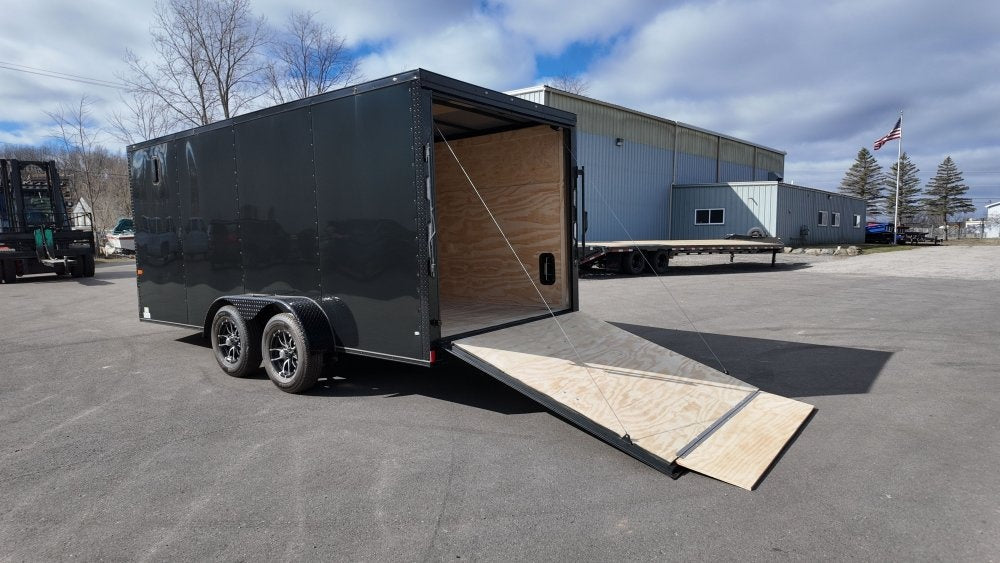 7 x 16 TA Enclosed Trailer - Black Out Package - .080 Polycore - Enclosed - Stryker Dealership Group