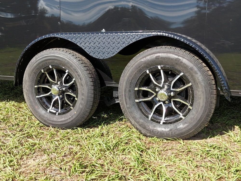 7 x 16 TA Enclosed Trailer - Black Out Package - .080 Polycore - 7' Interior - Enclosed - Stryker Dealership Group