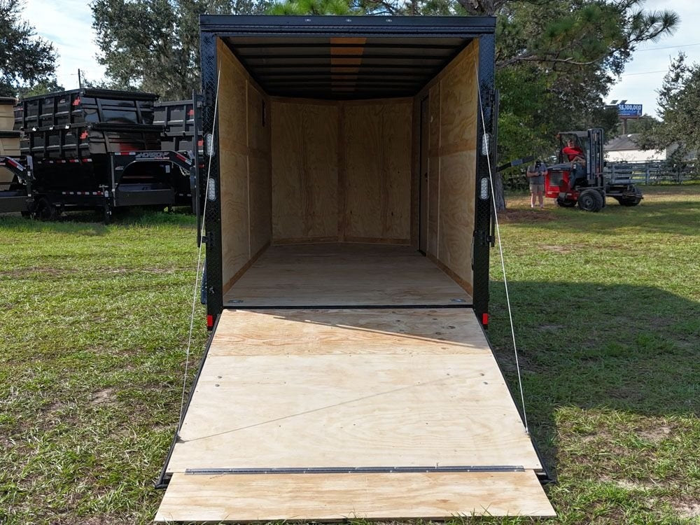 7 x 16 TA Enclosed Trailer - Black Out Package - .080 Polycore - 7' Interior - Enclosed - Stryker Dealership Group