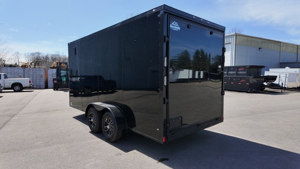 7 x 16 TA Enclosed Trailer - Black Out Package - .080 Polycore - 7' Interior - Enclosed - Stryker Dealership Group
