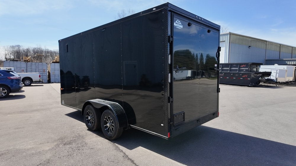 7 x 16 TA Enclosed Trailer - Black Out Package - .080 Polycore - 7' Interior - Enclosed - Stryker Dealership Group