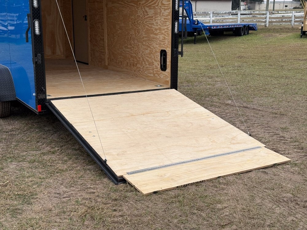 7 x 16 TA Enclosed Trailer - Black Out Package - .080 Polycore - 7' Interior - Enclosed - Stryker Dealership Group