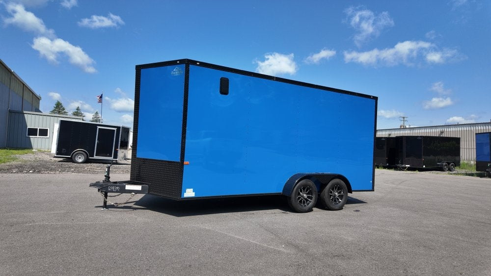 7 x 16 TA Enclosed Trailer - Black Out Package - .080 Polycore - 7' Interior - Enclosed - Stryker Dealership Group