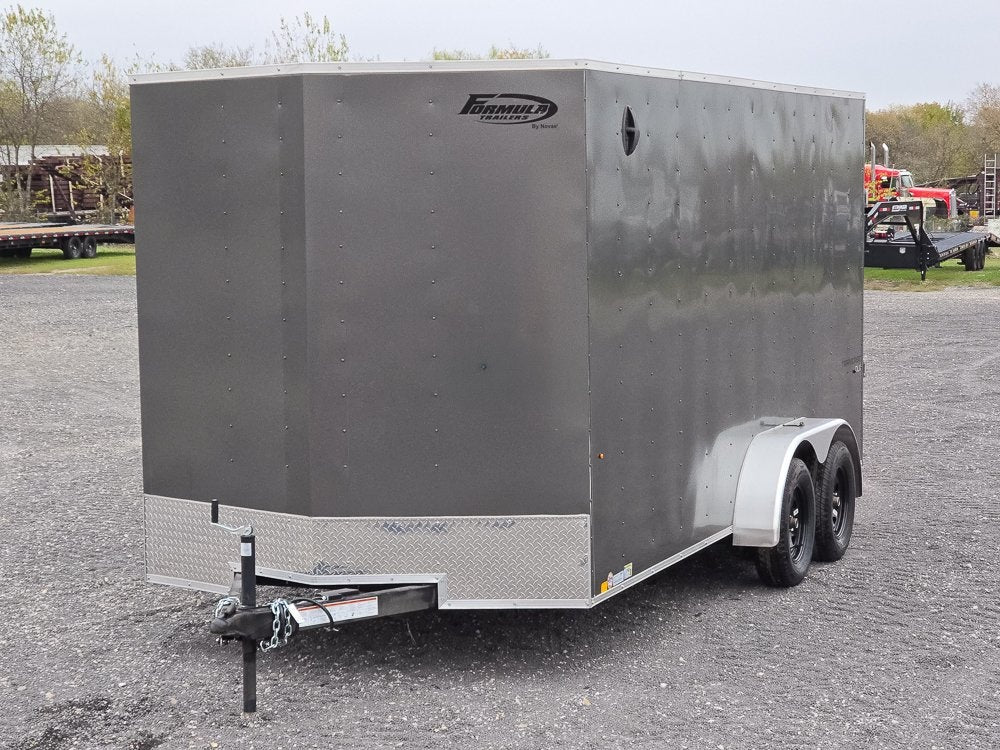 7' x 16' Traverse DLX Flat Top V Nose (2) - 3500 lb Axle - Enclosed - Stryker Dealership Group